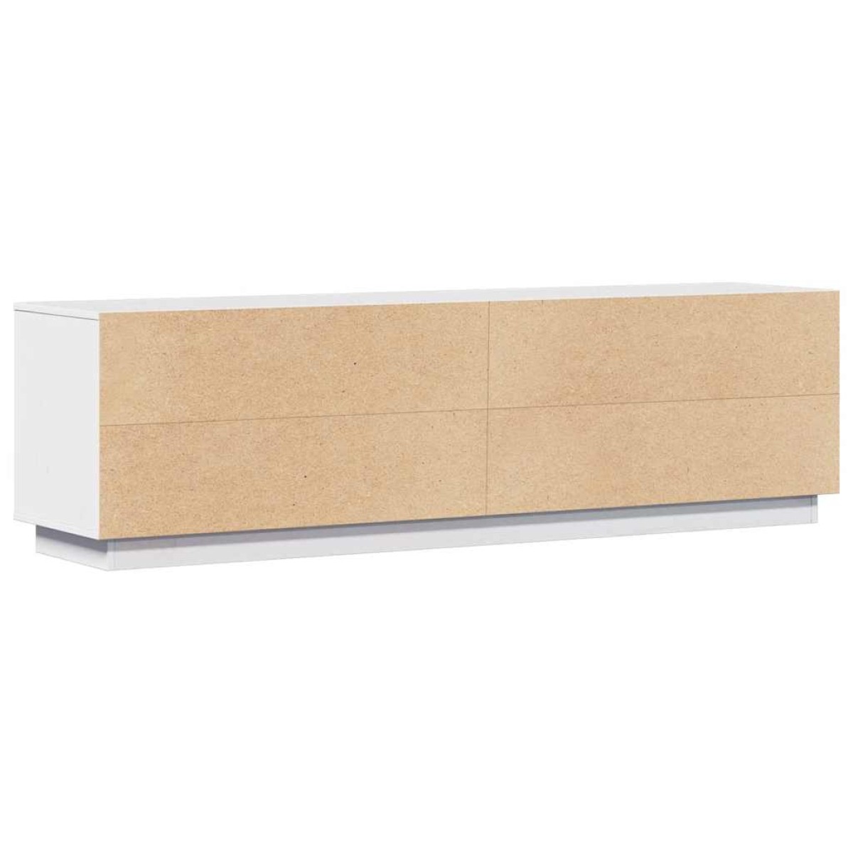 vidaXL Έπιπλο Τηλεόρασης Λευκό 156 x 37 x 45 εκ. από Μασίφ Ξύλο Πεύκου