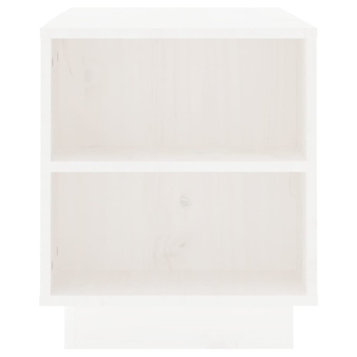 vidaXL Έπιπλο Τηλεόρασης Λευκό 110x35x40,5 εκ. από Μασίφ Ξύλο Πεύκου