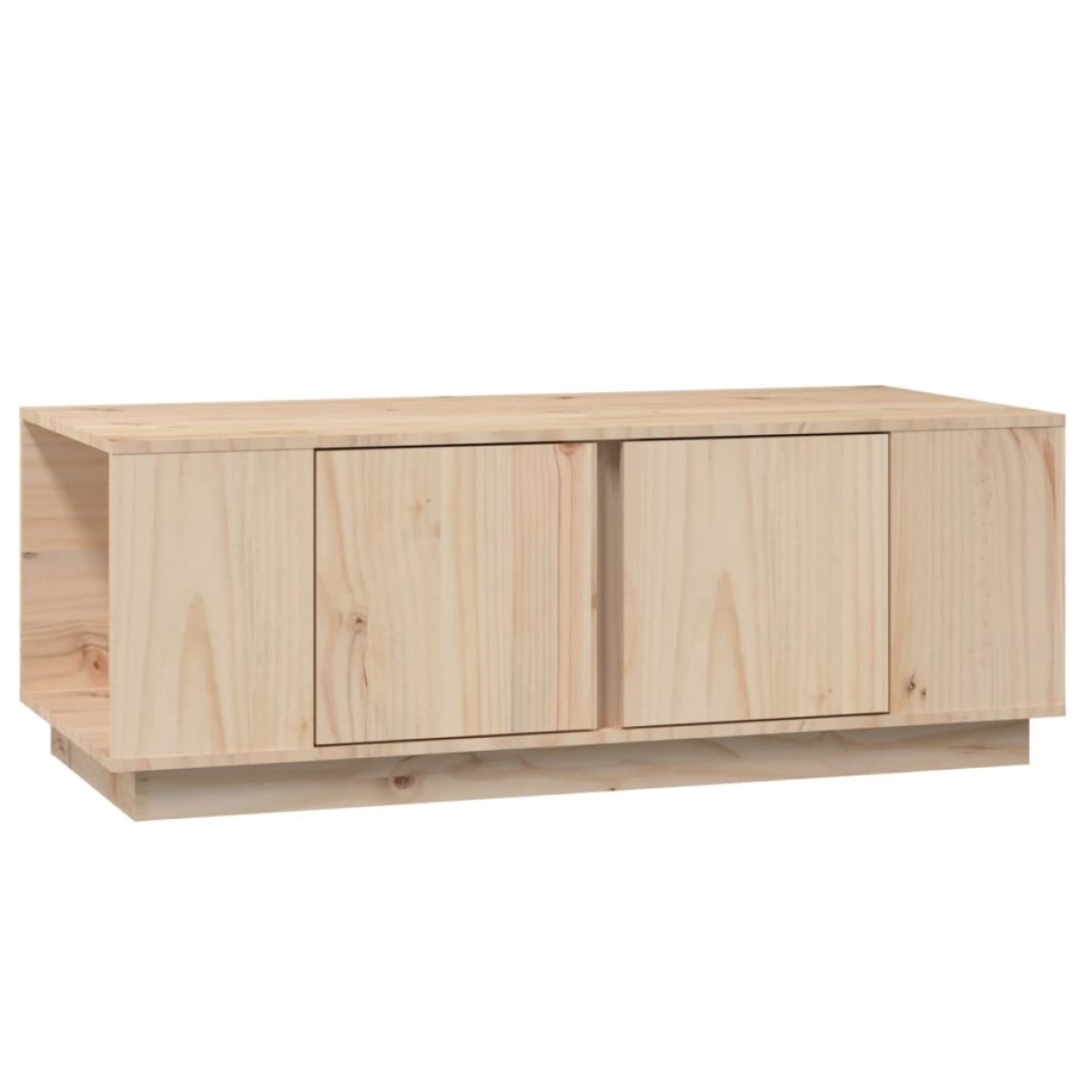 vidaXL Τραπεζάκι Σαλονιού Γκρι 110x50x40 εκ. από Μασίφ Ξύλο Πεύκου