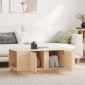 vidaXL Τραπεζάκι Σαλονιού Γκρι 110x50x40 εκ. από Μασίφ Ξύλο Πεύκου