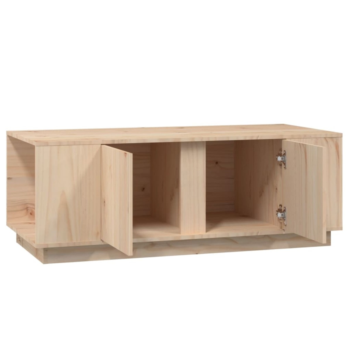 vidaXL Τραπεζάκι Σαλονιού Γκρι 110x50x40 εκ. από Μασίφ Ξύλο Πεύκου