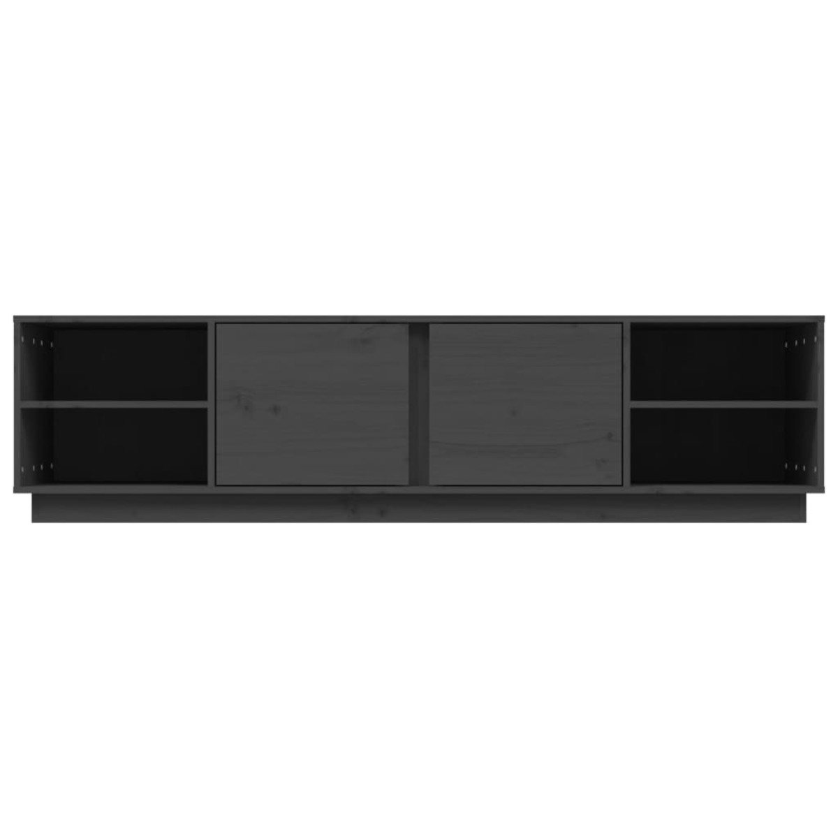 vidaXL Έπιπλο Τηλεόρασης Γκρι 156x40x40 εκ. από Μασίφ Ξύλο Πεύκου