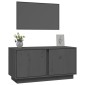 vidaXL Έπιπλο Τηλεόρασης Γκρι 80x35x40,5 εκ. από Μασίφ Ξύλο Πεύκου