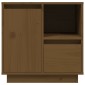 vidaXL Κομοδίνα 2 τεμ. Καφέ Μελί 50x34x50 εκ. από Μασίφ Ξύλο Πεύκου