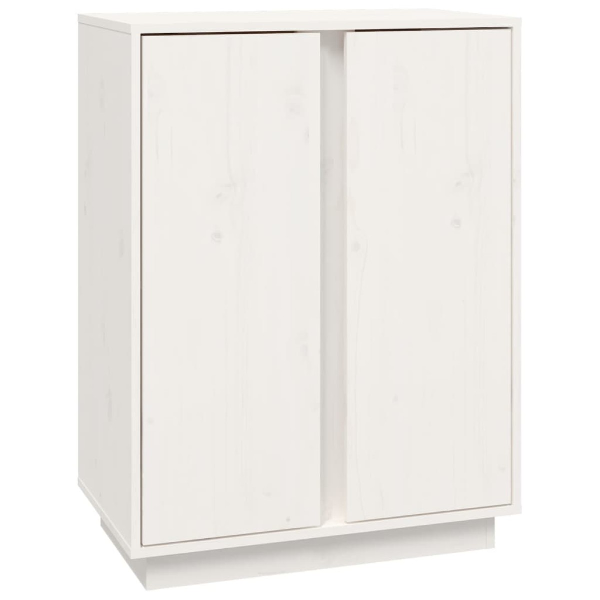 vidaXL Συρταριέρα Λευκή 60x35x80 εκ. από Μασίφ Ξύλο Πεύκου