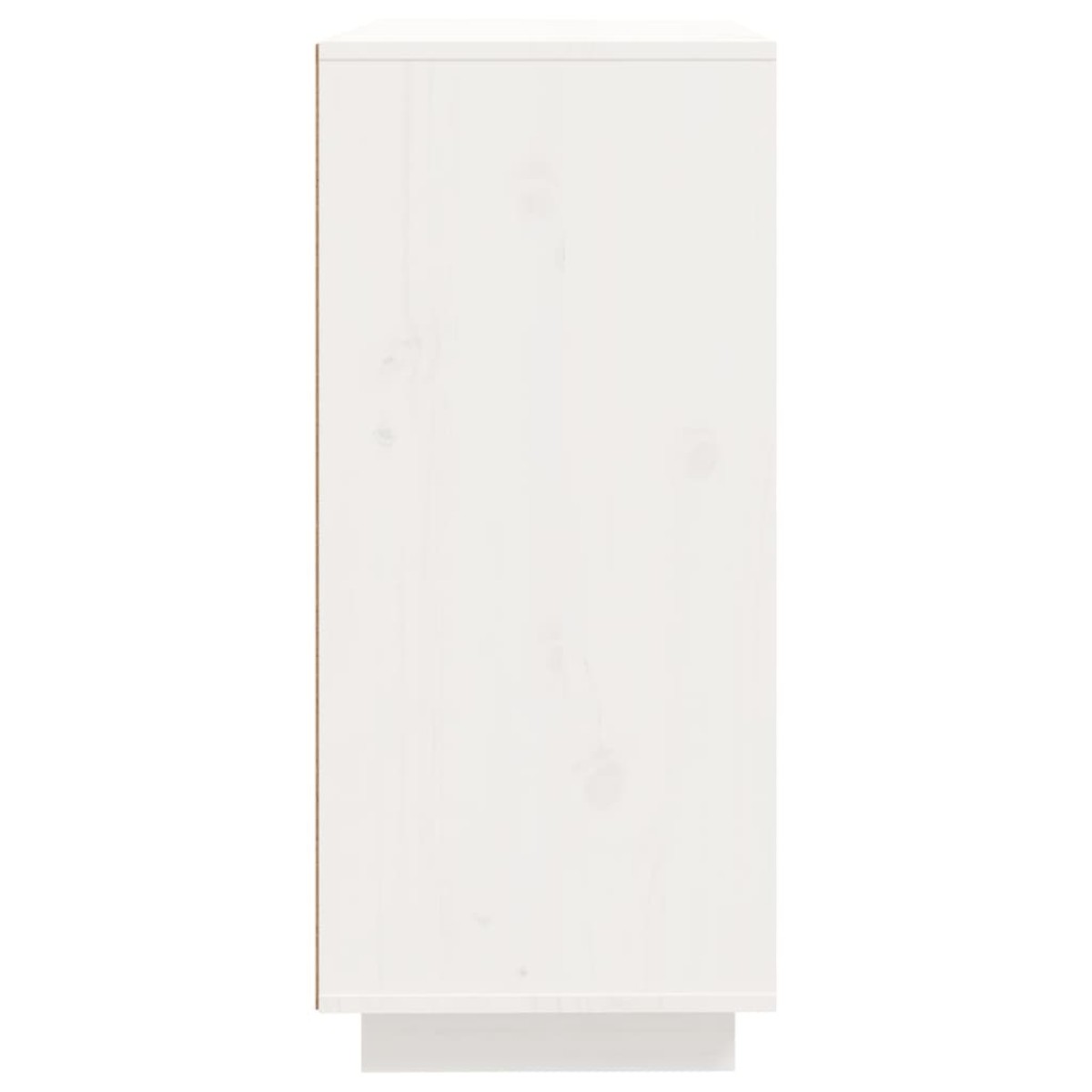 vidaXL Συρταριέρα Λευκή 60x35x80 εκ. από Μασίφ Ξύλο Πεύκου