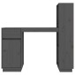 vidaXL Γραφείο Γκρι 110x53x117 εκ. από Μασίφ Ξύλο Πεύκου