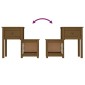 vidaXL Κομοδίνο Γκρι 79,5x38x65,5 εκ. από Μασίφ Ξύλο Πεύκου
