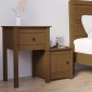 vidaXL Κομοδίνο Γκρι 79,5x38x65,5 εκ. από Μασίφ Ξύλο Πεύκου