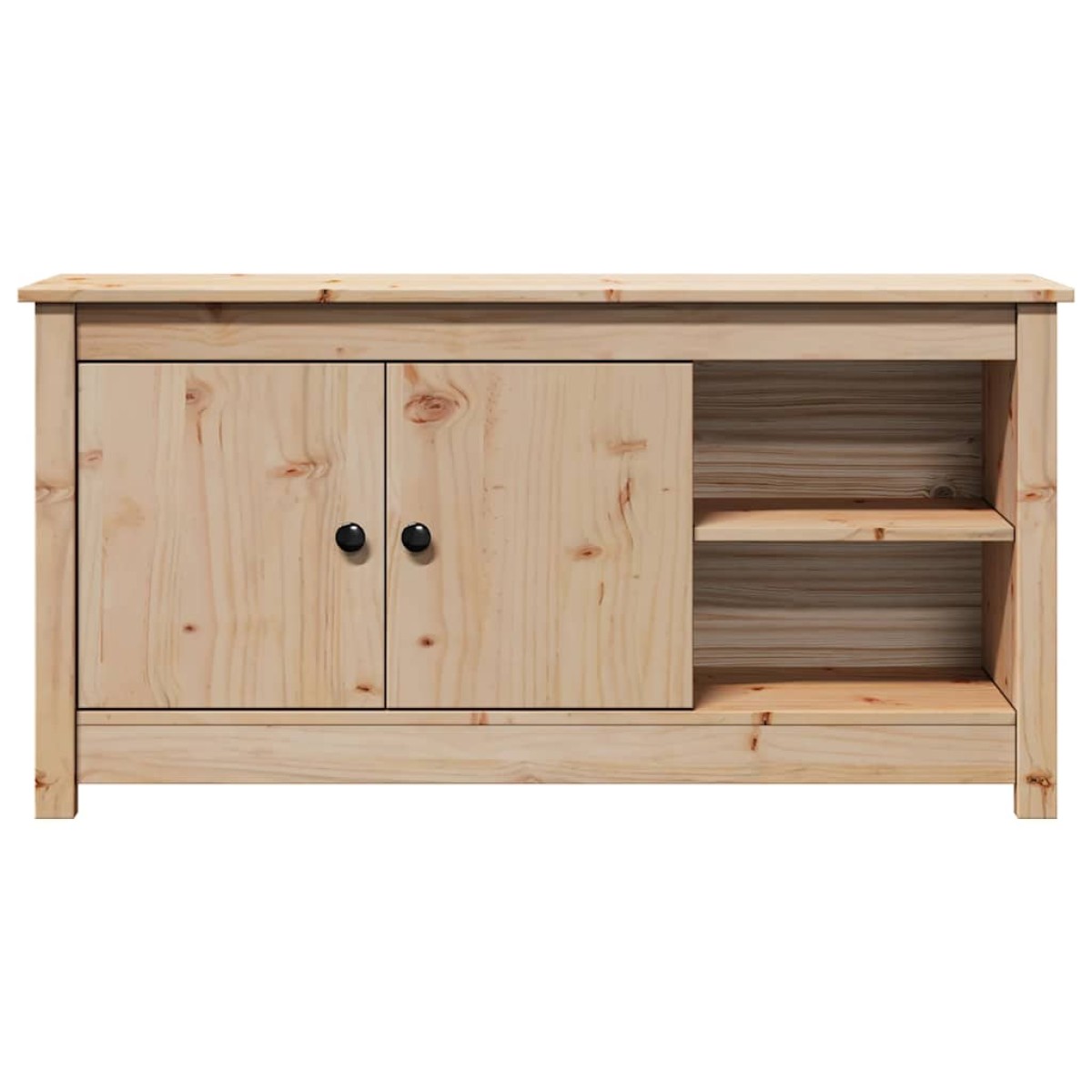 vidaXL Έπιπλο Τηλεόρασης 103 x 36,5 x 52 εκ. από Μασίφ Ξύλο Πεύκου