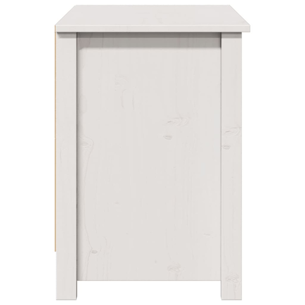 vidaXL Έπιπλο Τηλεόρασης Λευκό 103x36,5x52 εκ. από Μασίφ Ξύλο Πεύκου