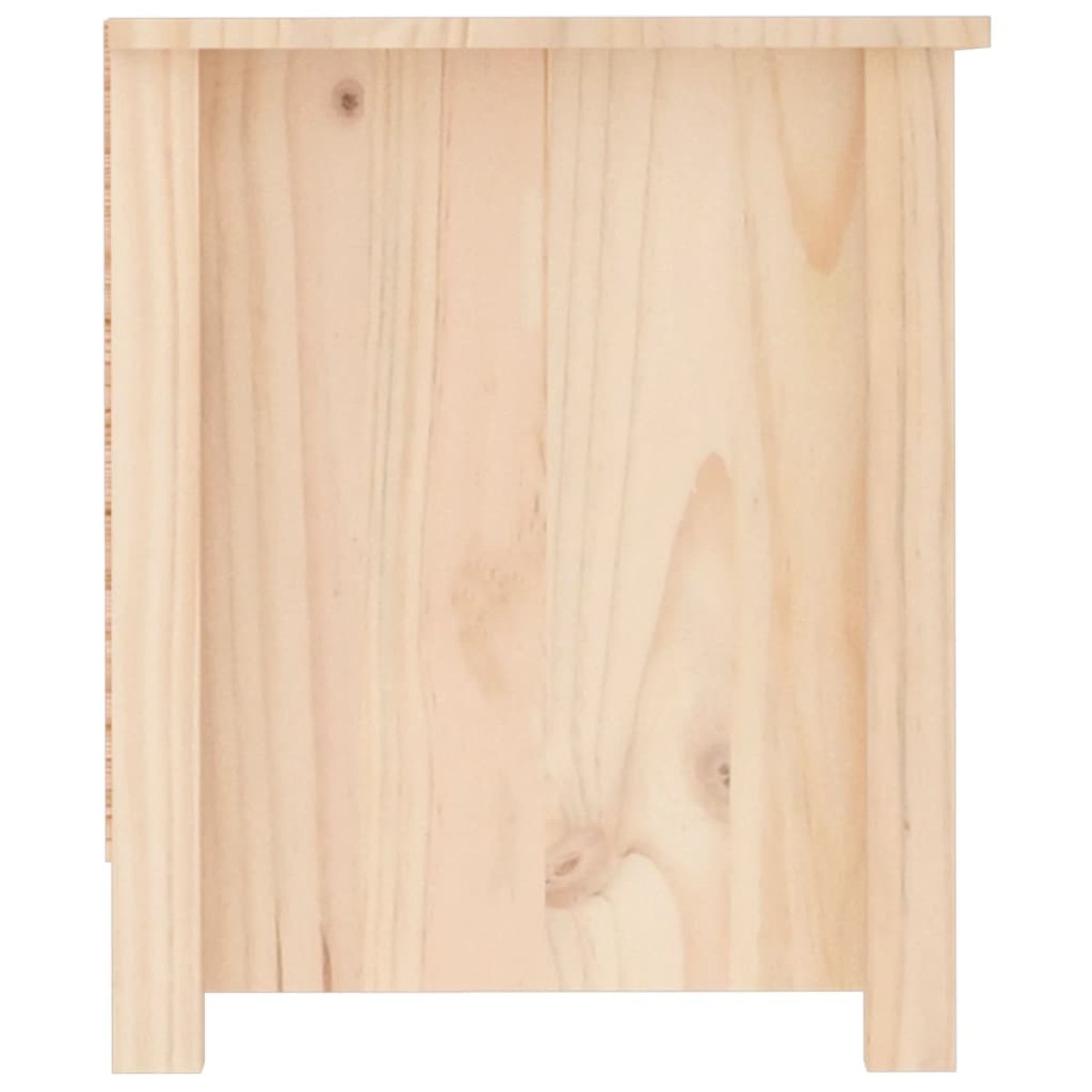 vidaXL Παπουτσοθήκη 110 x 38 x 45,5 εκ. από Μασίφ Ξύλο Πεύκου
