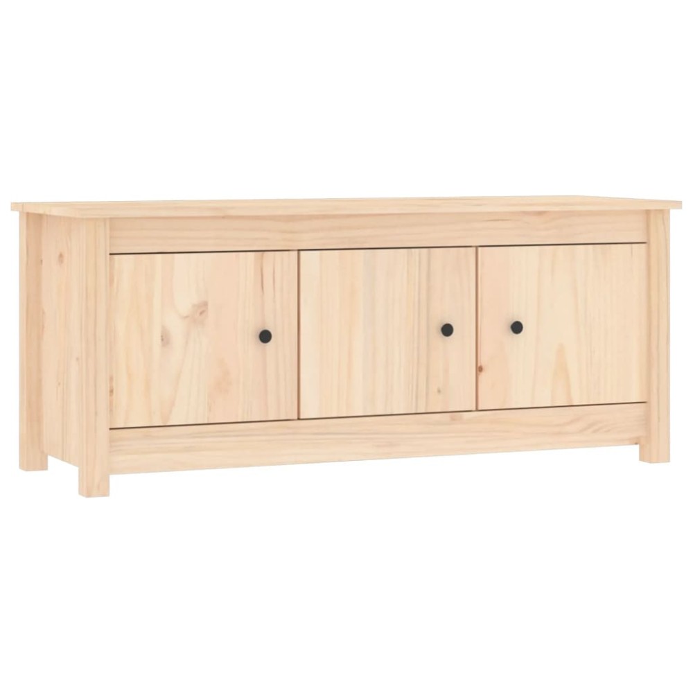 vidaXL Παπουτσοθήκη 110 x 38 x 45,5 εκ. από Μασίφ Ξύλο Πεύκου