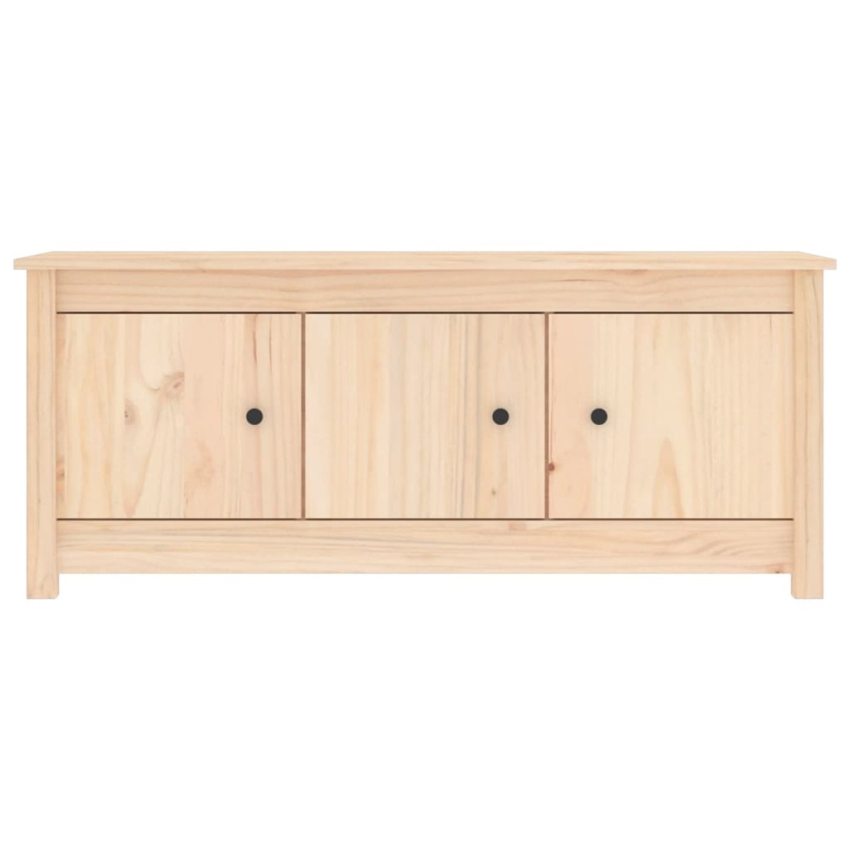 vidaXL Παπουτσοθήκη 110 x 38 x 45,5 εκ. από Μασίφ Ξύλο Πεύκου