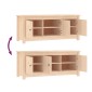 vidaXL Παπουτσοθήκη 110 x 38 x 45,5 εκ. από Μασίφ Ξύλο Πεύκου