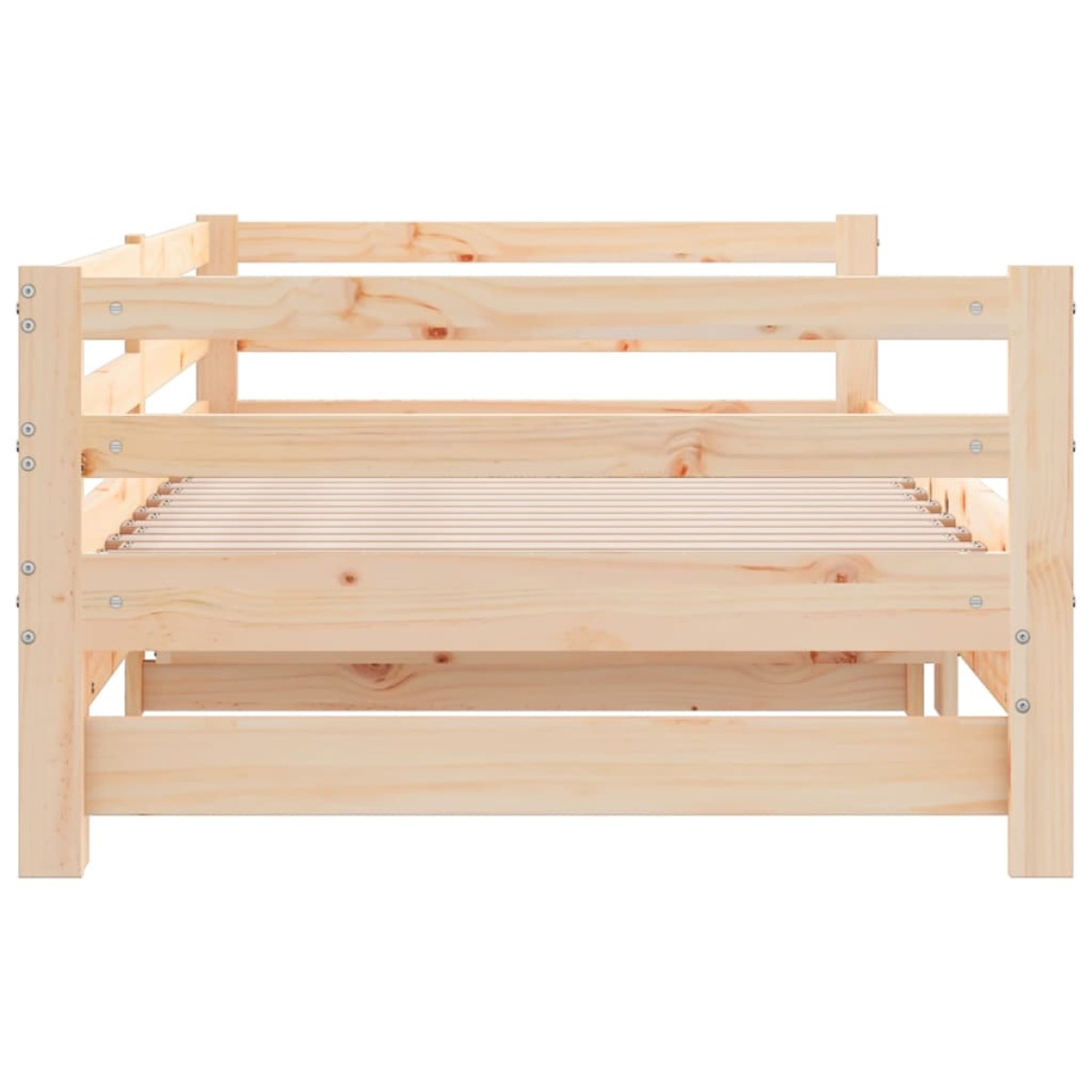 vidaXL Καναπές Κρεβάτι Συρόμενος 2x(90x190) εκ. Μασίφ Ξύλο Πεύκου