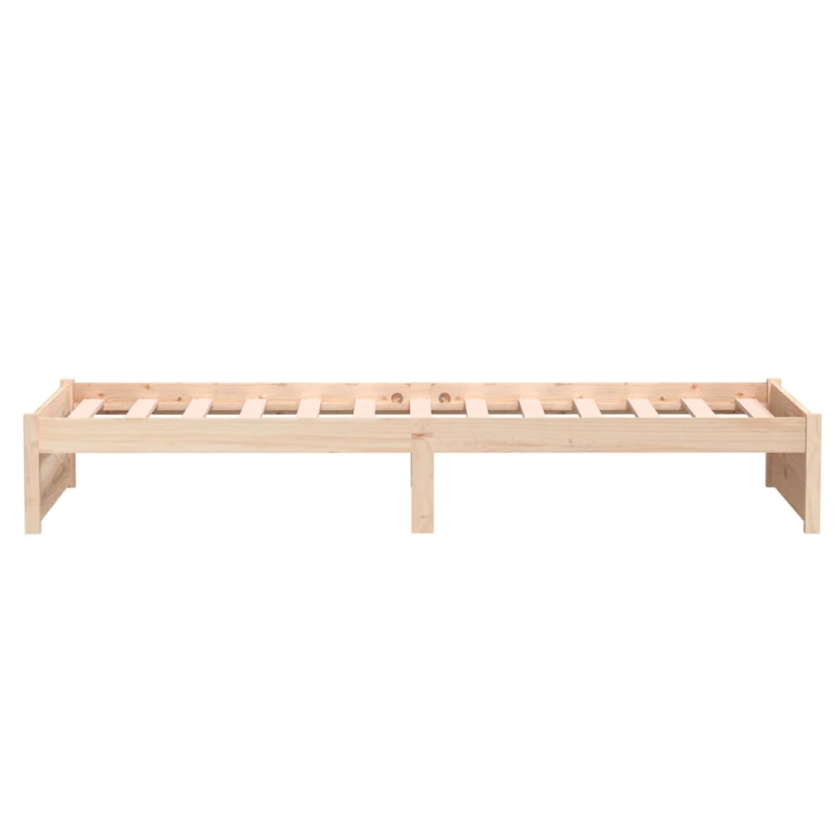 vidaXL Πλαίσιο Κρεβατιού 75 x 190 εκ. από Μασίφ Ξύλο Small Single
