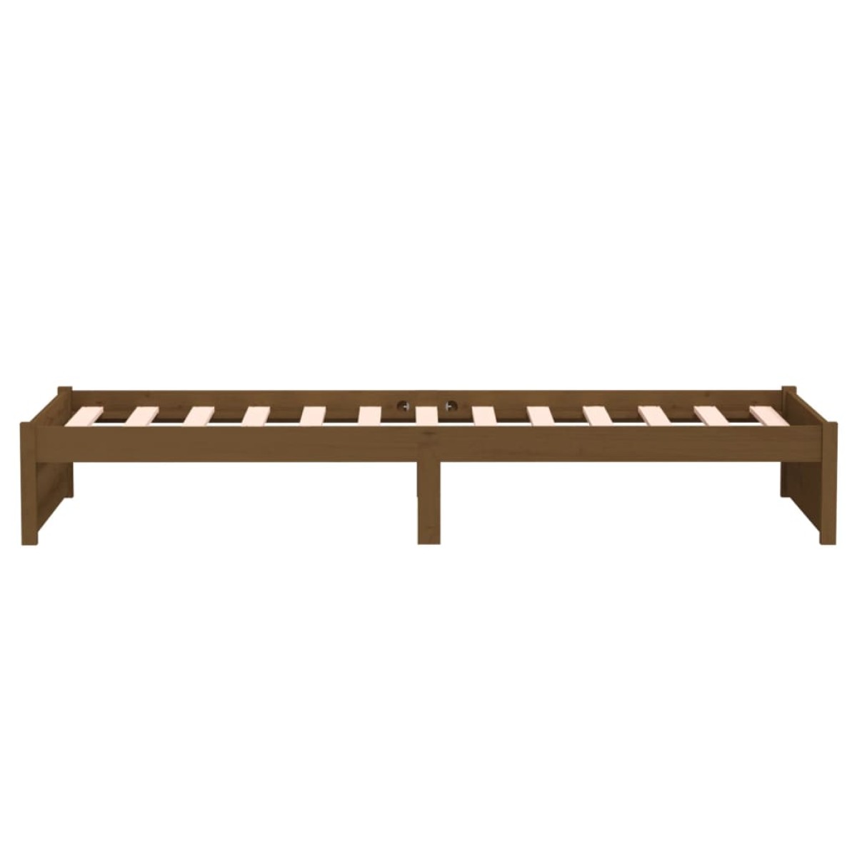 vidaXL Πλαίσιο Κρεβατιού Μελί 75x190 εκ. Ξύλο Πεύκου Small Single