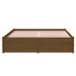 vidaXL Πλαίσιο Κρεβατιού Μελί 120x190 εκ. Μασίφ Ξύλο Small Double