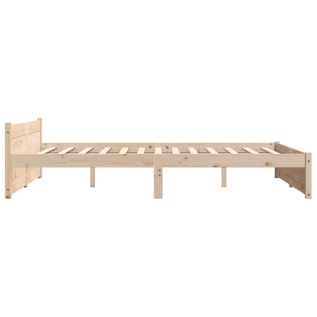 vidaXL Πλαίσιο Κρεβατιού 150 x 200 εκ. Μασίφ Ξύλο King Size