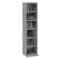 vidaXL Έπιπλο για CD Γκρι Sonoma 21x20x88 εκ. από Επεξεργασμένο Ξύλο