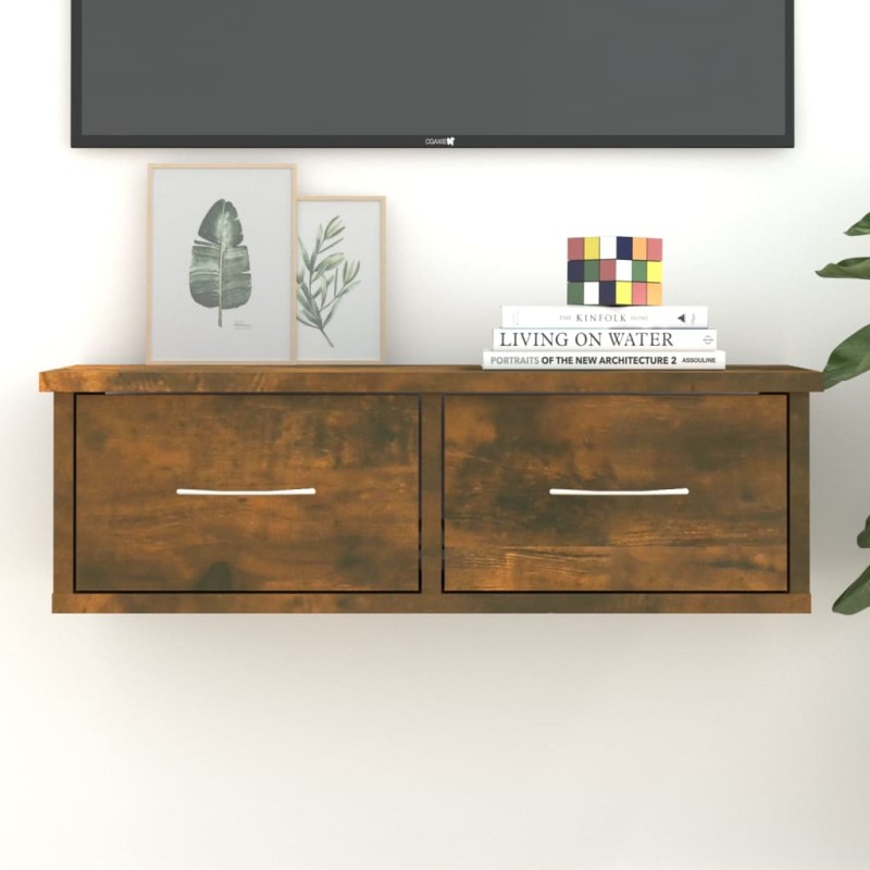 vidaXL Ντουλάπι Τοίχου Καπνιστή Δρυς 60x26x18,5 εκ. Επεξεργασμένο Ξύλο