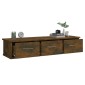 vidaXL Ντουλάπι Τοίχου Καπνιστή Δρυς 88x26x18,5 εκ. Επεξεργασμένο Ξύλο