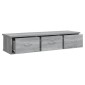 vidaXL Ντουλάπι Τοίχου Γκρι Sonoma 88x26x18,5 εκ. Επεξεργασμένο Ξύλο