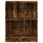 vidaXL Βιβλιοθήκη Καπνιστή Δρυς 60 x 24 x 74,5 εκ. Επεξεργασμένο Ξύλο