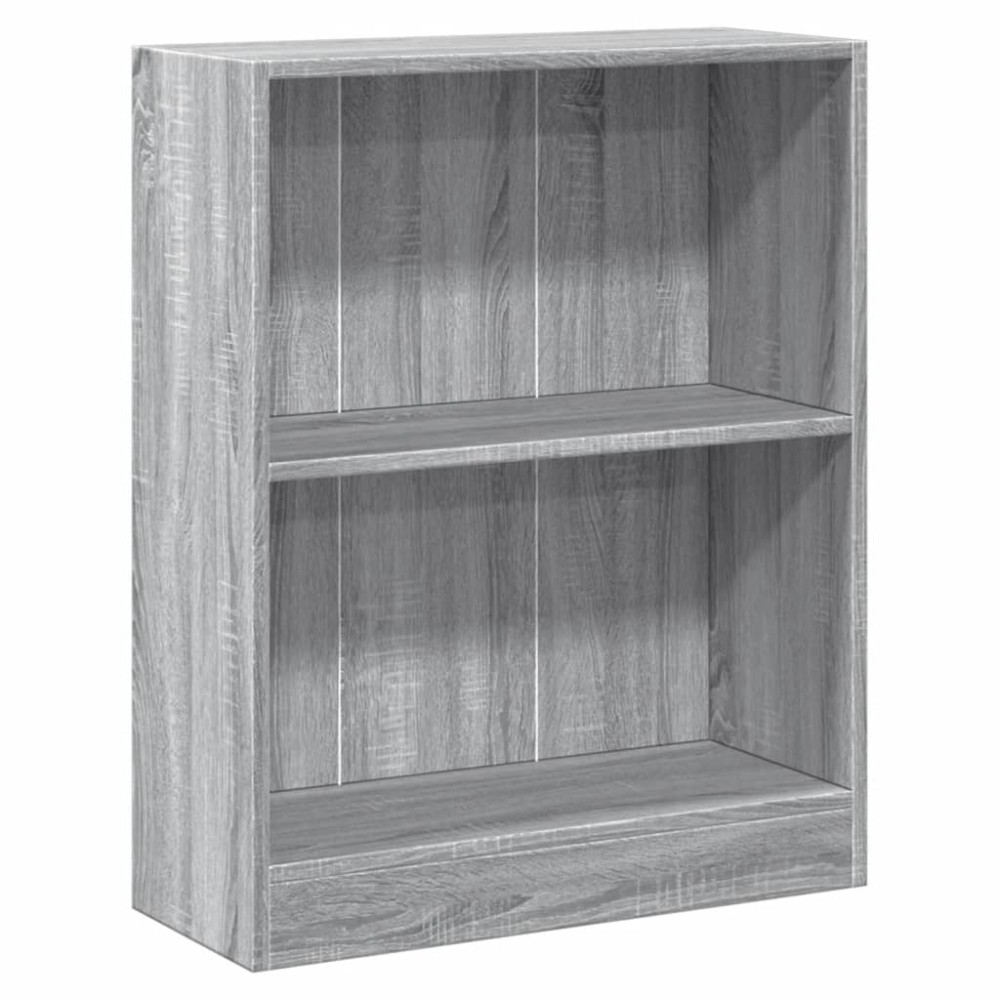 vidaXL Βιβλιοθήκη Γκρι Sonoma 60x24x76 εκ. από Επεξεργασμένο Ξύλο