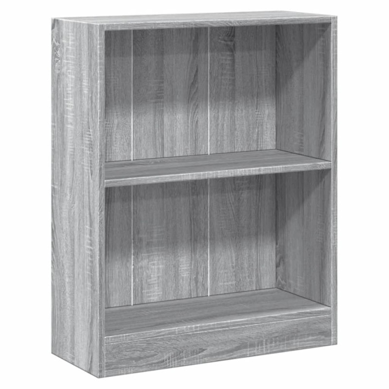 vidaXL Βιβλιοθήκη Γκρι Sonoma 60x24x76 εκ. από Επεξεργασμένο Ξύλο