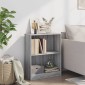 vidaXL Βιβλιοθήκη Γκρι Sonoma 60x24x74,5 εκ. από Επεξεργασμένο Ξύλο