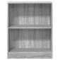 vidaXL Βιβλιοθήκη Γκρι Sonoma 60x24x74,5 εκ. από Επεξεργασμένο Ξύλο