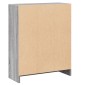 vidaXL Βιβλιοθήκη Γκρι Sonoma 60x24x74,5 εκ. από Επεξεργασμένο Ξύλο