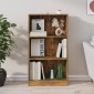 vidaXL Βιβλιοθήκη Καπνιστή Δρυς 60x24x109 εκ. από Επεξεργασμένο Ξύλο