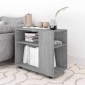 vidaXL Τραπέζι Βοηθητικό Γκρι Sonoma 70x35x55 εκ. Επεξεργασμένο Ξύλο