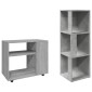 vidaXL Τραπέζι Βοηθητικό Γκρι Sonoma 70x35x55 εκ. Επεξεργασμένο Ξύλο