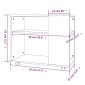 vidaXL Τραπέζι Βοηθητικό Καφέ Δρυς 70x35x55 εκ. Επεξεργασμένο Ξύλο