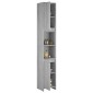 vidaXL Ντουλάπι Μπάνιου Γκρι Sonoma 30x30x183,5 εκ. Επεξεργασμένο Ξύλο