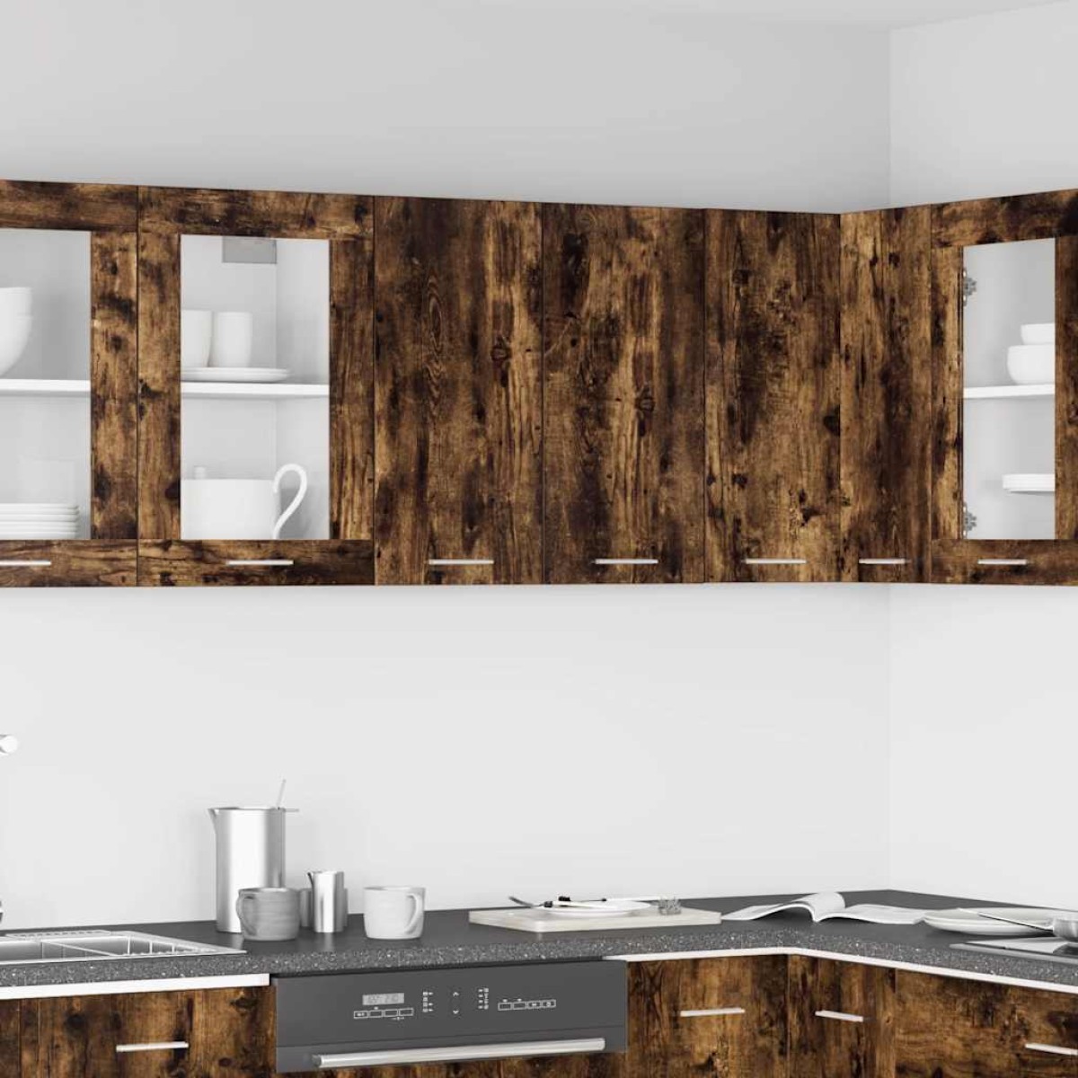 vidaXL Κρεμαστό Ντουλάπι Καπνιστή Δρυς 60x31x60 εκ. Επεξεργασμένο Ξύλο