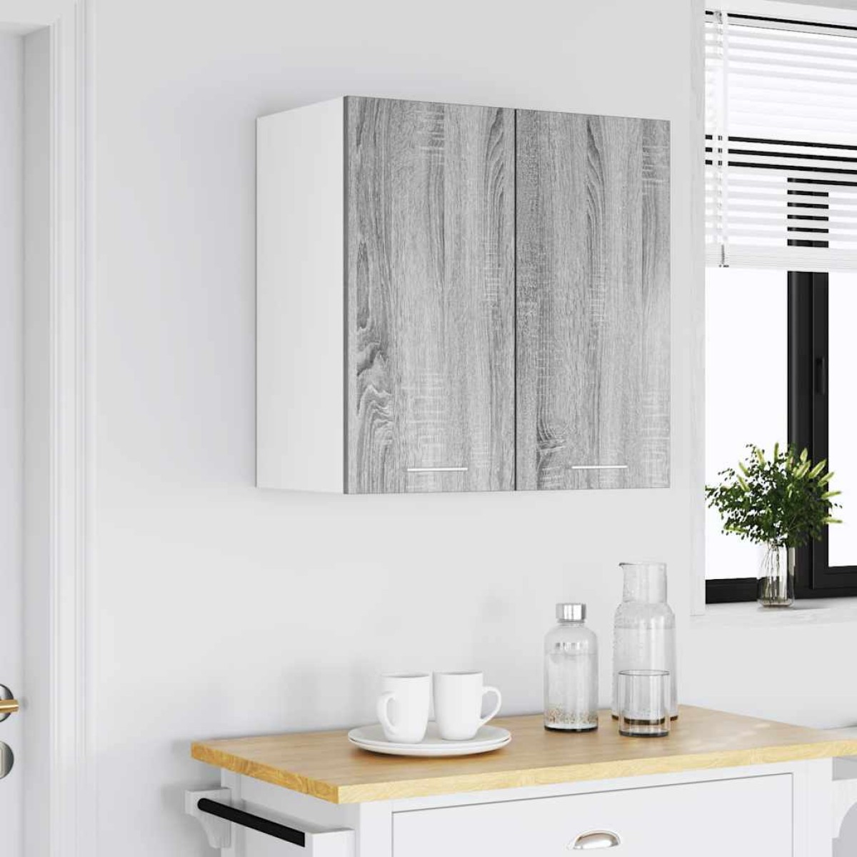 vidaXL Κρεμαστό Ντουλάπι Γκρι Sonoma 60x31 60 εκ. Επεξεργασμένο Ξύλο
