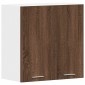 vidaXL Κρεμαστό Ντουλάπι Καφέ Δρυς 60x31x60 εκ. από Επεξεργασμένο Ξύλο