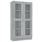 vidaXL Βιτρίνα Γκρι Sonoma 82,5 x 30,5 x 150 εκ. Επεξεργασμένο Ξύλο