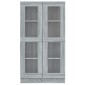 vidaXL Βιτρίνα Γκρι Sonoma 82,5 x 30,5 x 150 εκ. Επεξεργασμένο Ξύλο