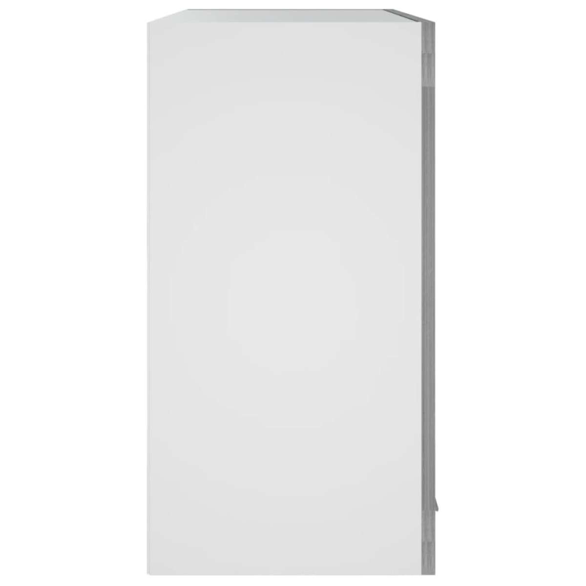 vidaXL Κρεμαστό Ντουλάπι Γυάλινο Γκρι Sonoma 60x31x60 εκ. Επεξ. Ξύλο