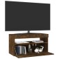 vidaXL Έπιπλο Τηλεόρασης με LED Καπνιστή Δρυς 75 x 35 x 40 εκ.