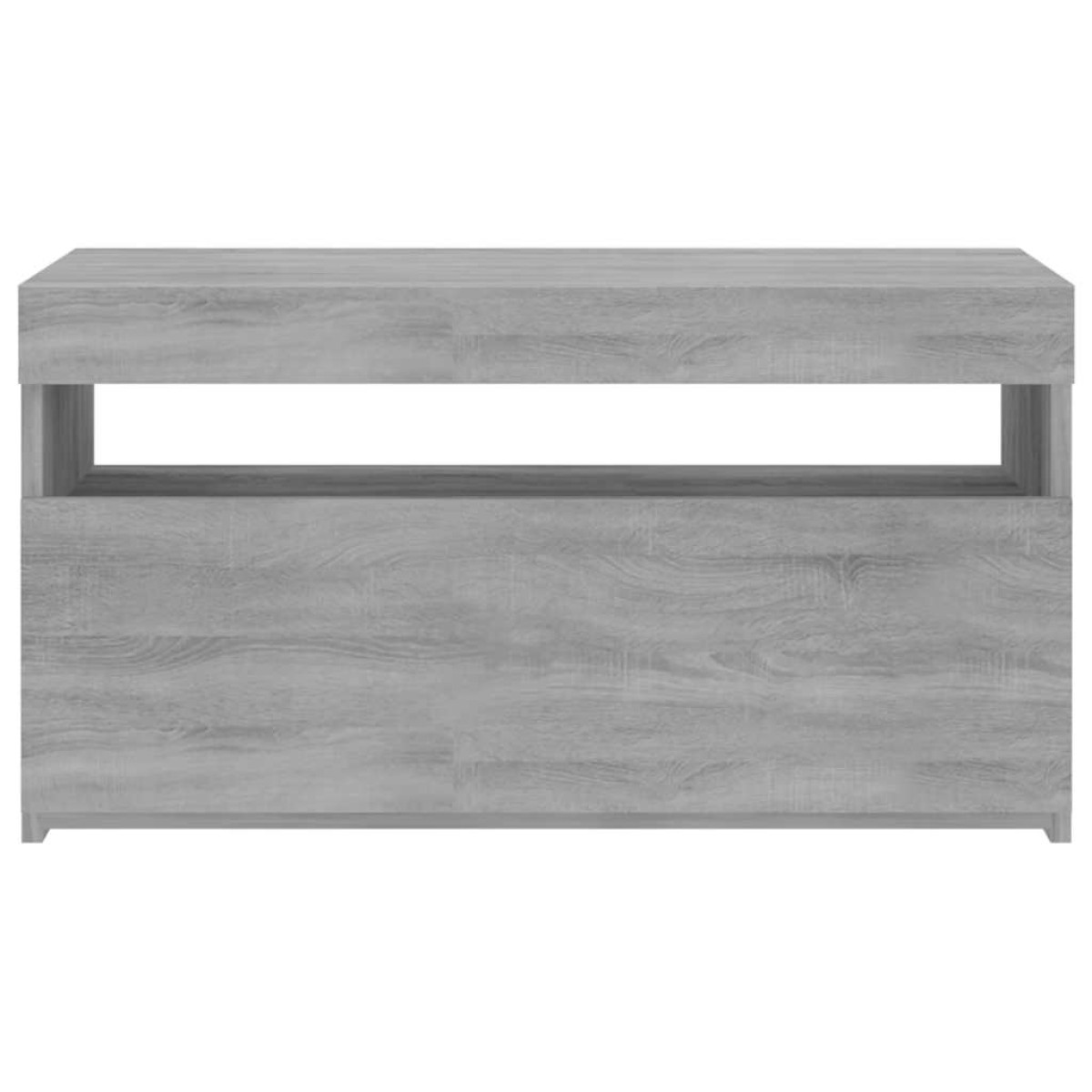vidaXL Έπιπλο Τηλεόρασης με LED Γκρι Sonoma 75 x 35 x 40 εκ.
