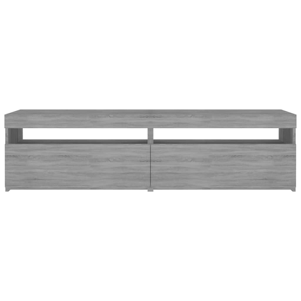 vidaXL Έπιπλο Τηλεόρασης με LED 2 τεμ. Γκρι Sonoma 75 x 35 x 40 εκ.
