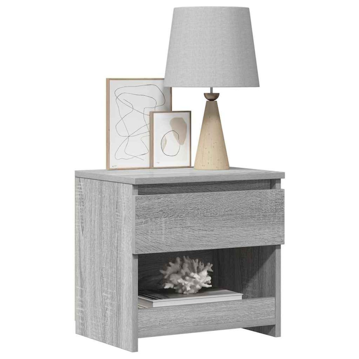 vidaXL Κομοδίνο Γκρι Sonoma 40 x 30 x 39 εκ. από Επεξεργασμένο Ξύλο