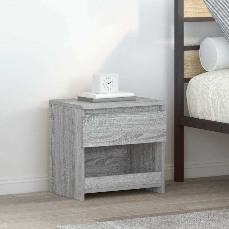 vidaXL Κομοδίνο Γκρι Sonoma 40 x 30 x 39 εκ. από Επεξεργασμένο Ξύλο